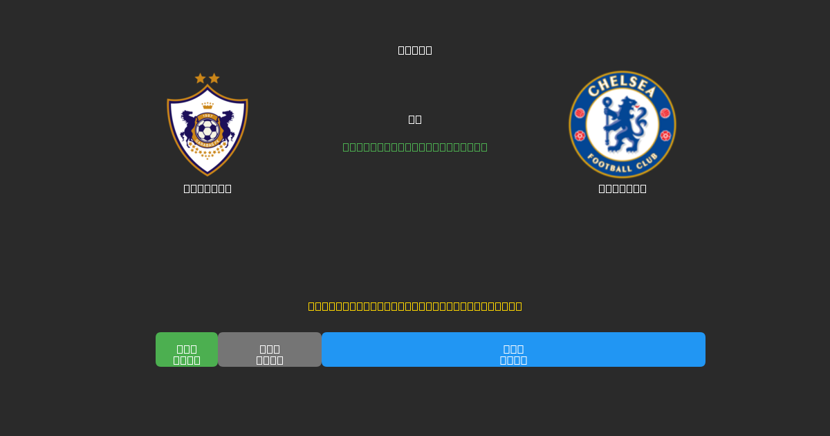 Qarabag vs Chelsea - Ingyenes AI Futball Előrejelzések 80%+ Pontossággal