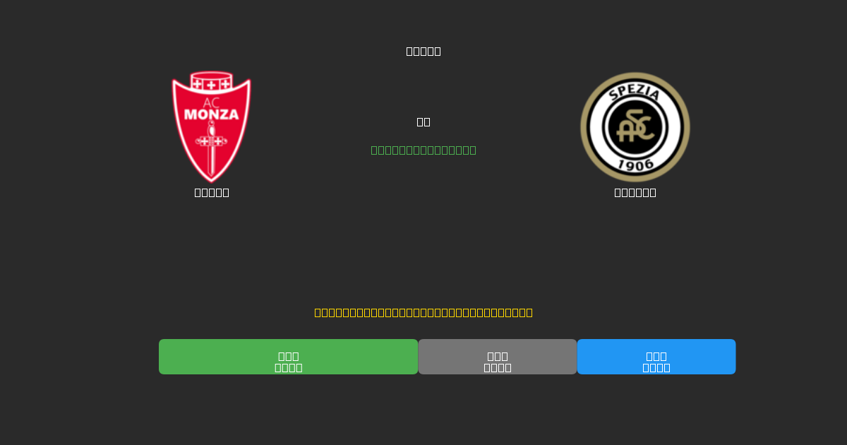 Monza vs Spezia - Ingyenes AI Futball Előrejelzések 80%+ Pontossággal