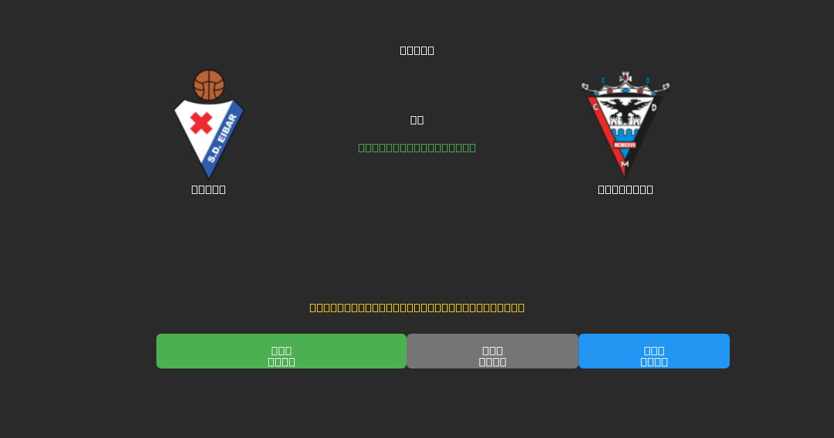Eibar vs Mirandés - Ingyenes AI Futball Előrejelzések 80%+ Pontossággal