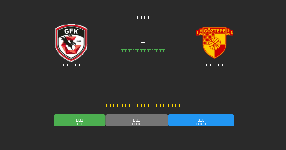 Gaziantep vs Göztepe - Ingyenes AI Futball Előrejelzések 80%+ Pontossággal