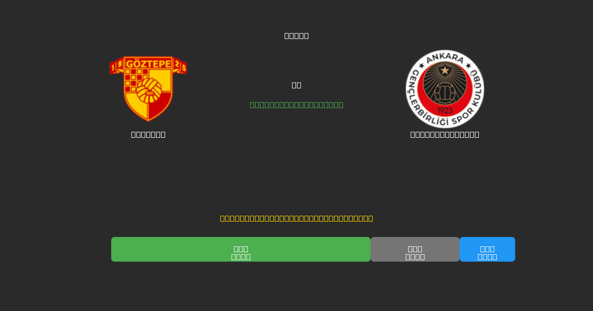 Göztepe vs Gençlerbirliği - Ingyenes AI Futball Előrejelzések 80%+ Pontossággal