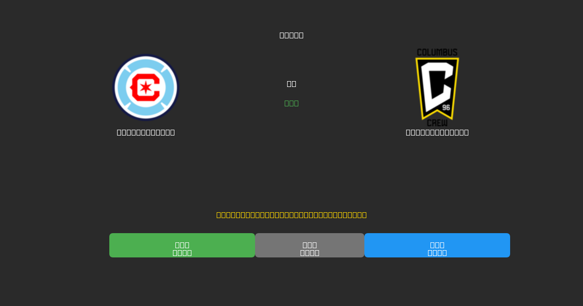 Chicago Fire vs Columbus Crew - Ingyenes AI Előrejelzések, Fogadási Tippek és Szorzók