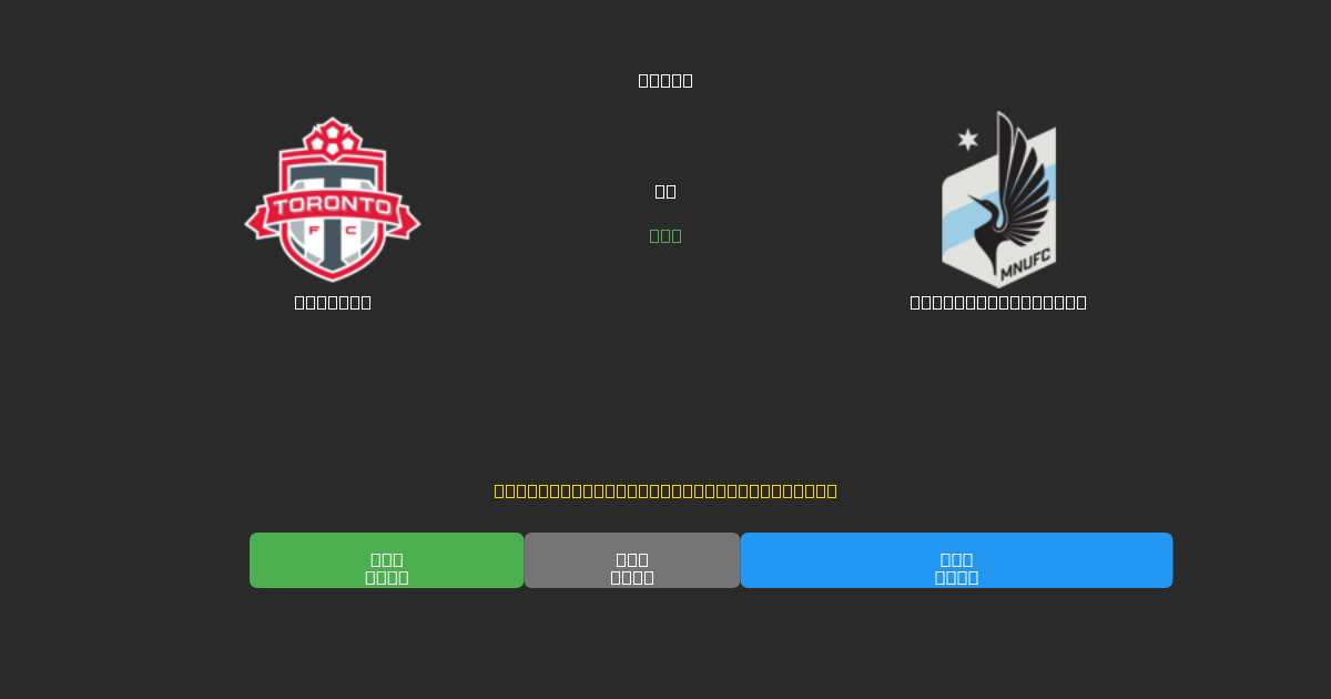 Toronto vs Minnesota United - Ingyenes AI Előrejelzések, Fogadási Tippek és Szorzók