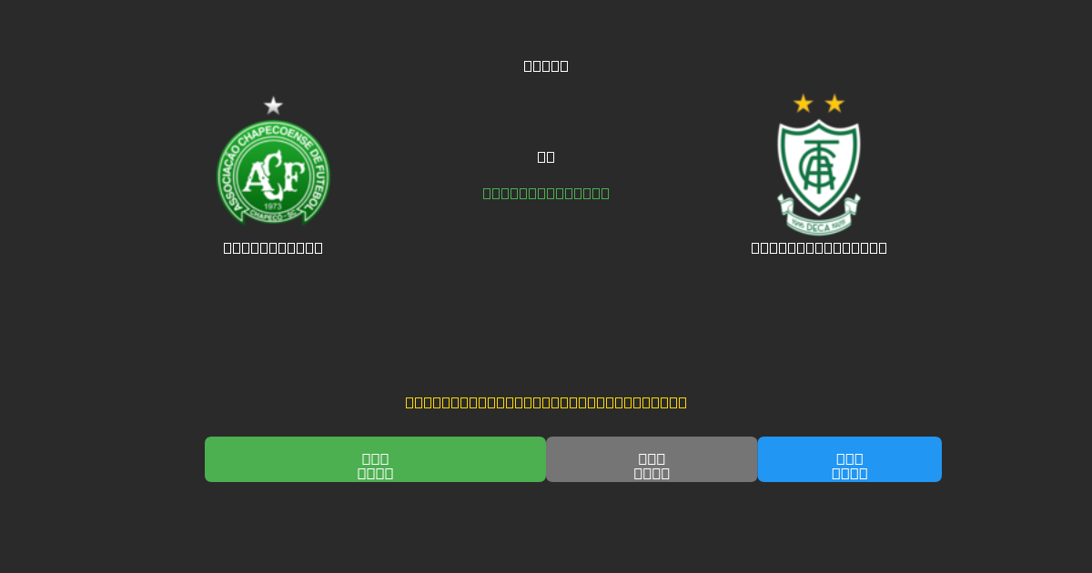Chapecoense vs América Mineiro - Prediksi Sepak Bola AI Gratis dengan Akurasi 80%+