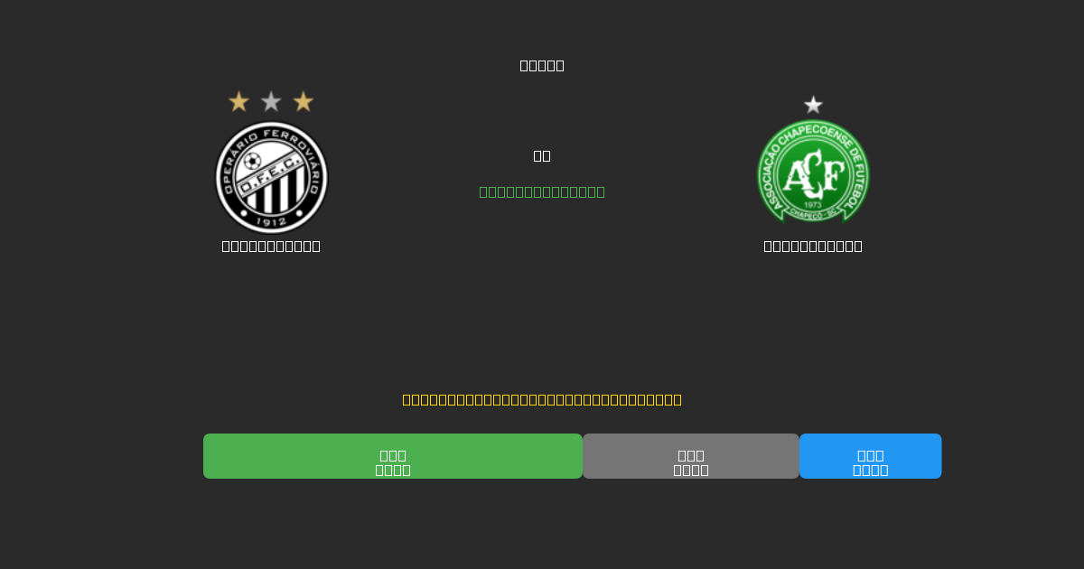 Operário PR vs Chapecoense - Prediksi AI Gratis, Tips Taruhan dan Odds