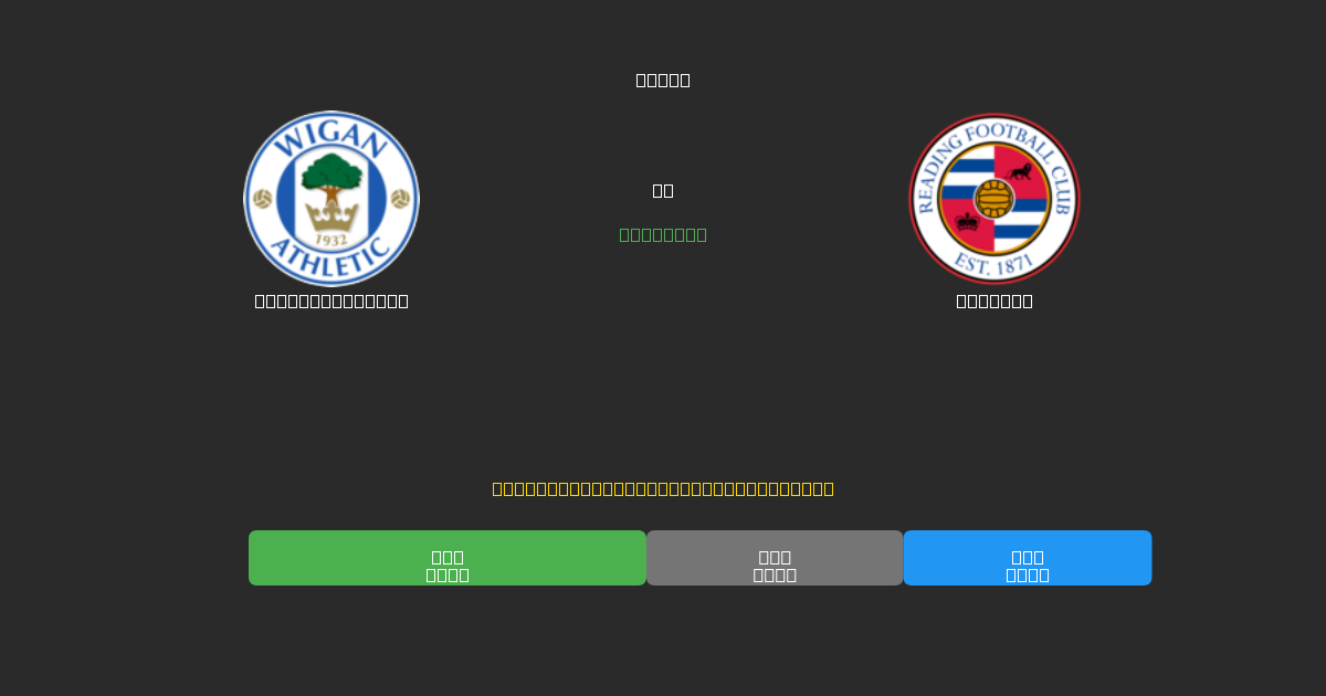 Wigan Athletic vs Reading - Prediksi Sepak Bola AI Gratis dengan Akurasi 80%+