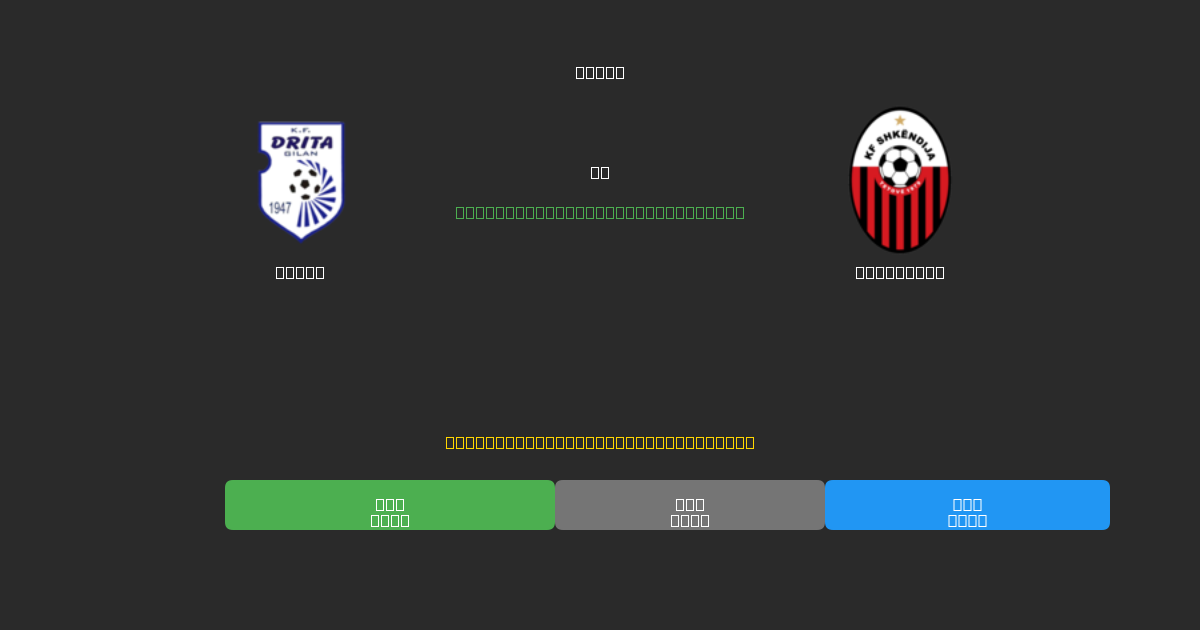 Drita vs Shkendija - Prediksi Sepak Bola AI Gratis dengan Akurasi 80%+