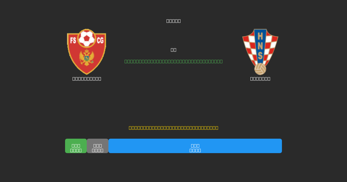 Montenegro vs Croatia - Prediksi Sepak Bola AI Gratis dengan Akurasi 80%+