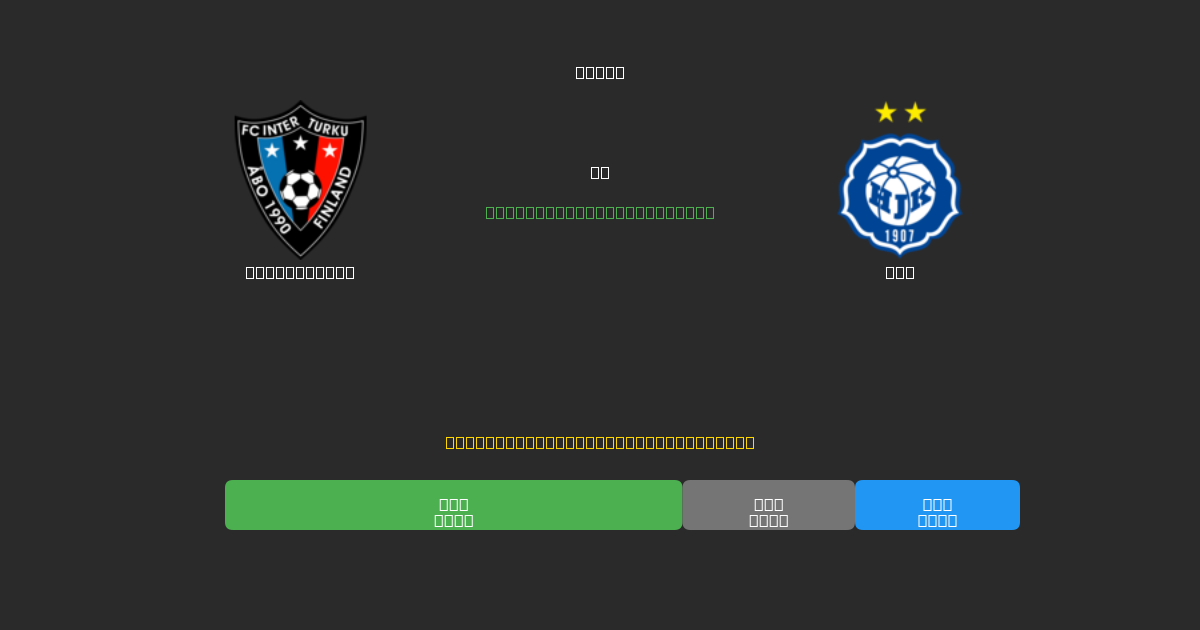 Inter Turku vs HJK - Prediksi AI Gratis, Tips Taruhan dan Odds
