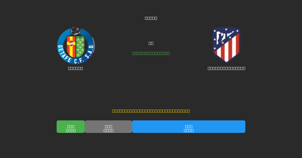 Getafe vs Atlético Madrid - Prediksi Sepak Bola AI Gratis dengan Akurasi 80%+