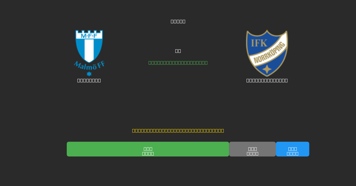 Malmö FF vs IFK Norrköping - Prediksi AI Gratis, Tips Taruhan dan Odds