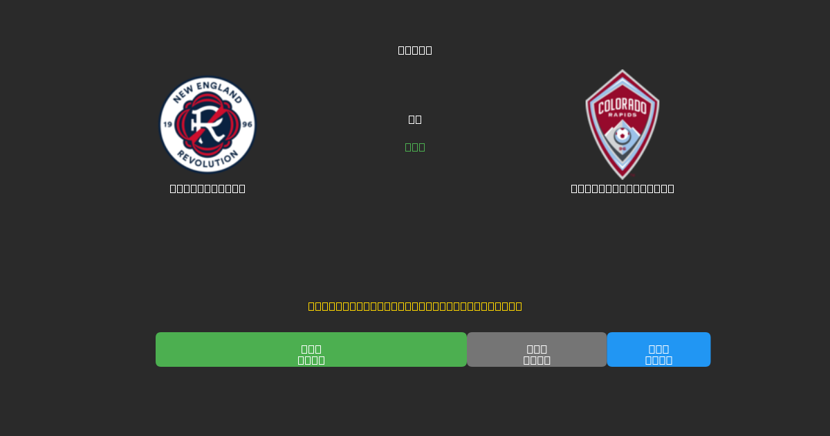 New England vs Colorado Rapids - Prediksi AI Gratis, Tips Taruhan dan Odds