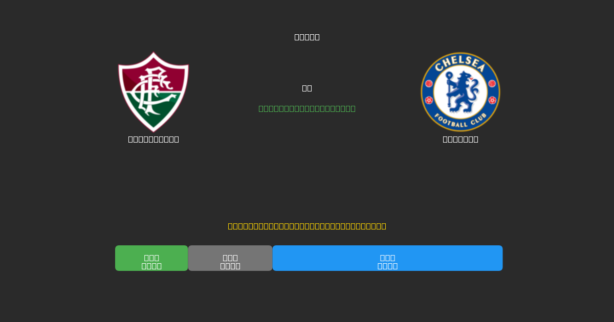 Fluminense vs Chelsea - Prediksi AI Gratis, Tips Taruhan dan Odds