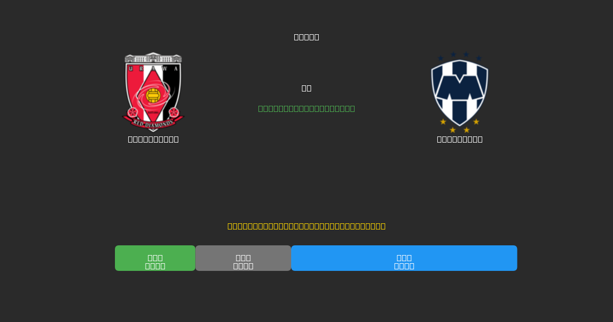 Urawa Reds vs Monterrey - Prediksi AI Gratis, Tips Taruhan dan Odds