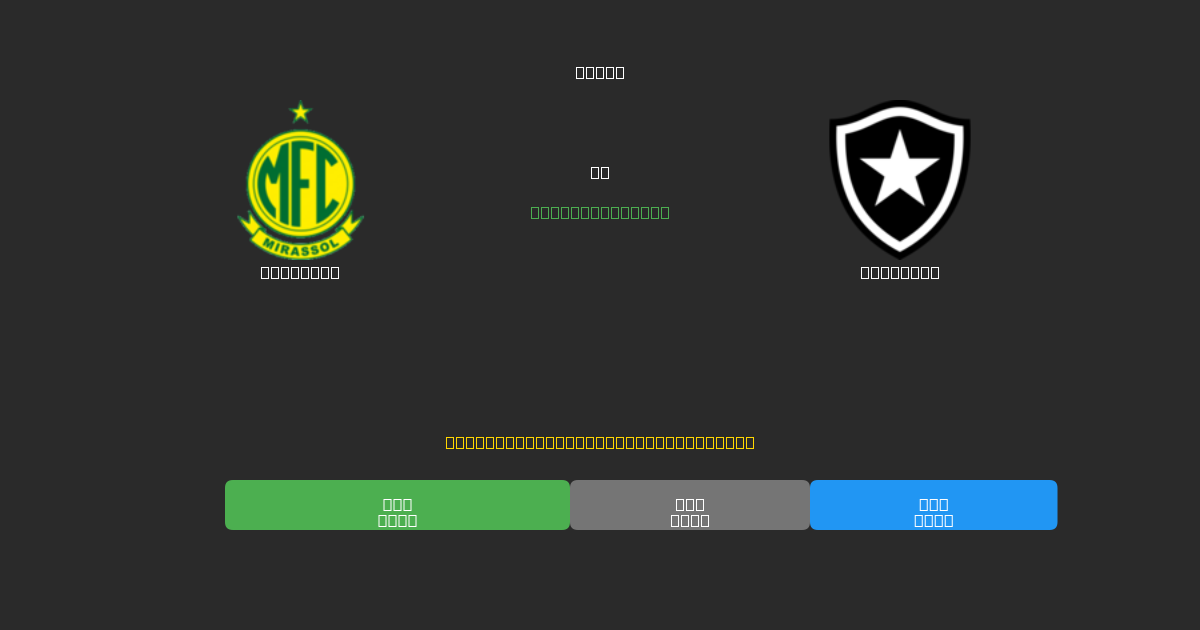 Mirassol vs Botafogo - Previsioni di Calcio IA Gratuite con 80%+ di Precisione