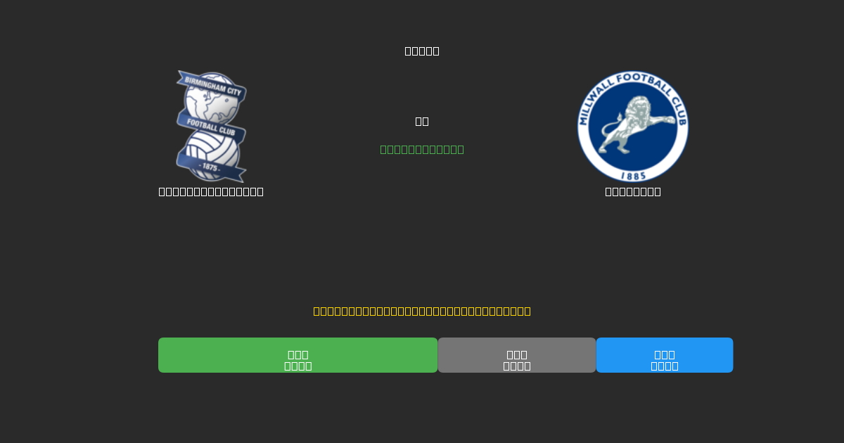 Birmingham City vs Millwall - Previsioni di Calcio IA Gratuite con 80%+ di Precisione