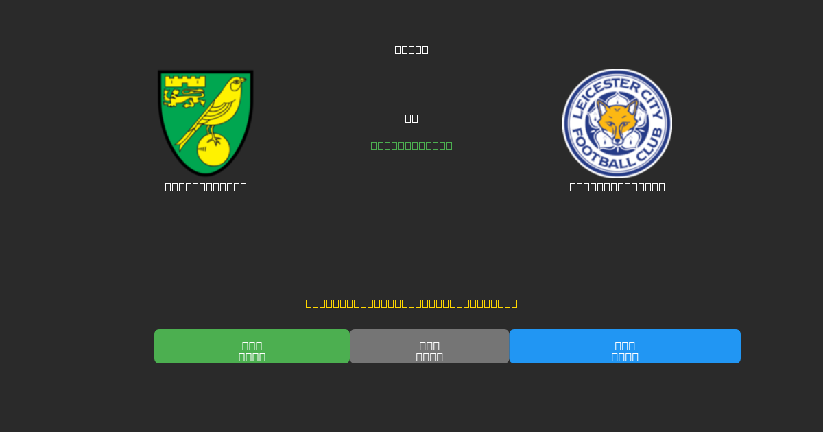 Norwich City vs Leicester City - Previsioni di Calcio IA Gratuite con 80%+ di Precisione