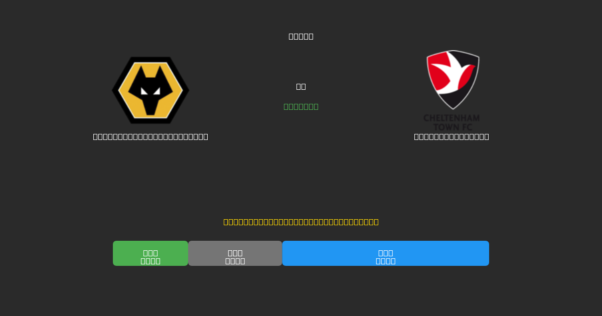 Wolverhampton Wanderers vs Cheltenham Town - Previsioni di Calcio IA Gratuite con 80%+ di Precisione