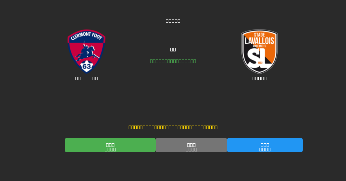 Clermont vs Laval - Previsioni di Calcio IA Gratuite con 80%+ di Precisione