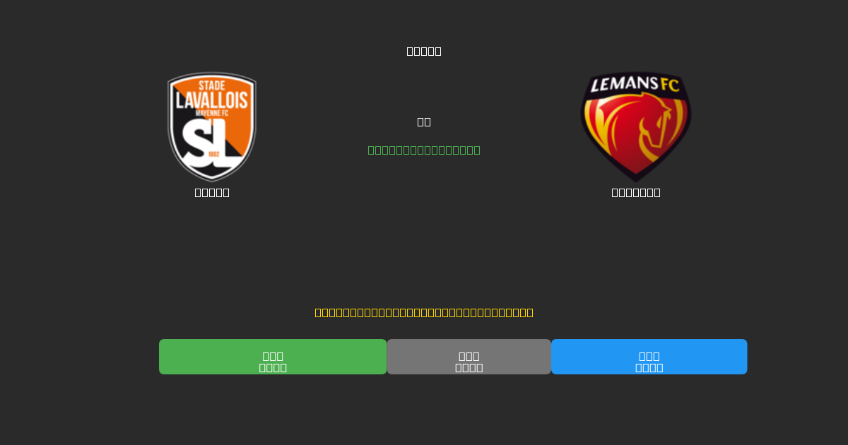 Laval vs Le Mans - Previsioni di Calcio IA Gratuite con 80%+ di Precisione