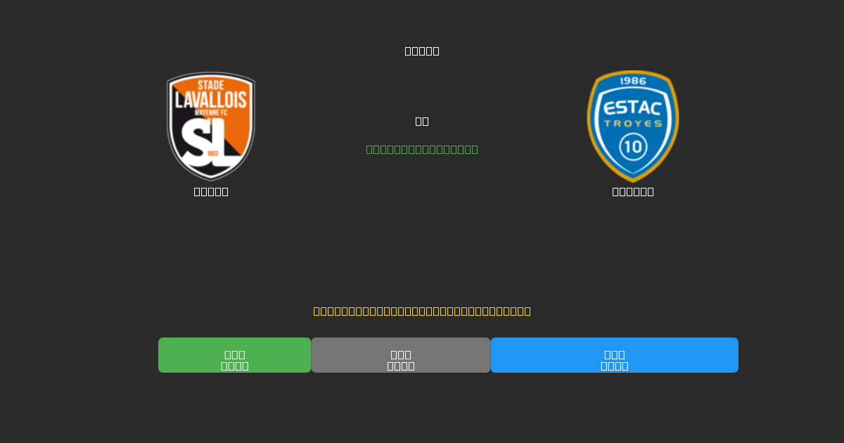 Laval vs Troyes - Previsioni di Calcio IA Gratuite con 80%+ di Precisione