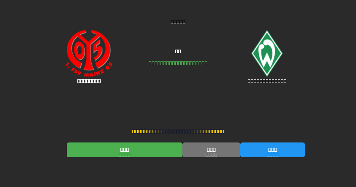 Mainz 05 vs Werder Bremen - Previsioni di Calcio IA Gratuite con 80%+ di Precisione