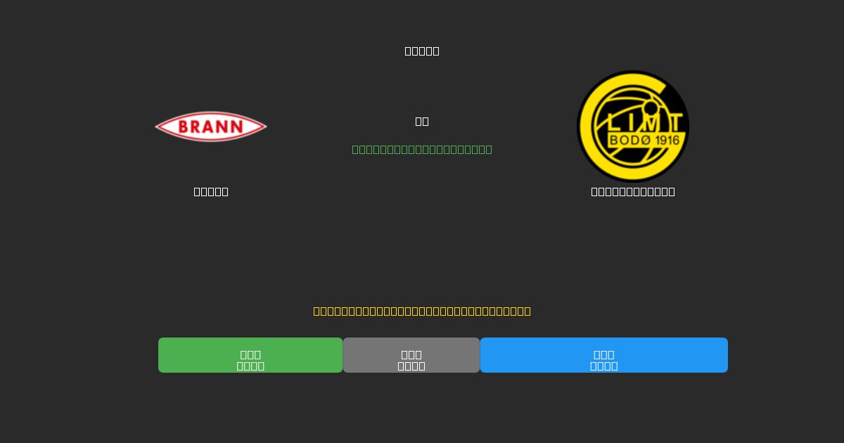 Brann vs Bodø / Glimt - Previsioni di Calcio IA Gratuite con 80%+ di Precisione