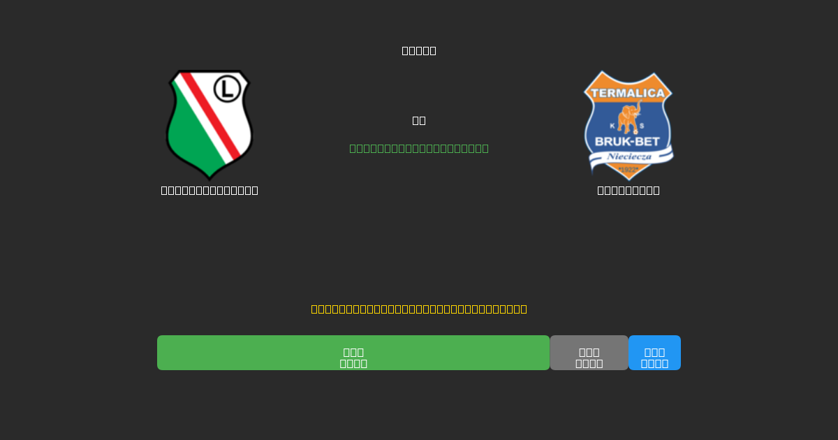 Legia Warszawa vs Nieciecza - Previsioni di Calcio IA Gratuite con 80%+ di Precisione