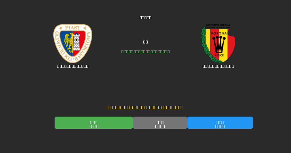 Piast Gliwice vs Korona Kielce - Previsioni di Calcio IA Gratuite con 80%+ di Precisione
