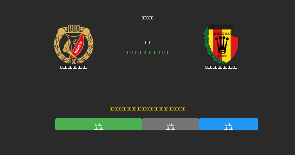 Widzew Łódź vs Korona Kielce - Previsioni di Calcio IA Gratuite con 80%+ di Precisione