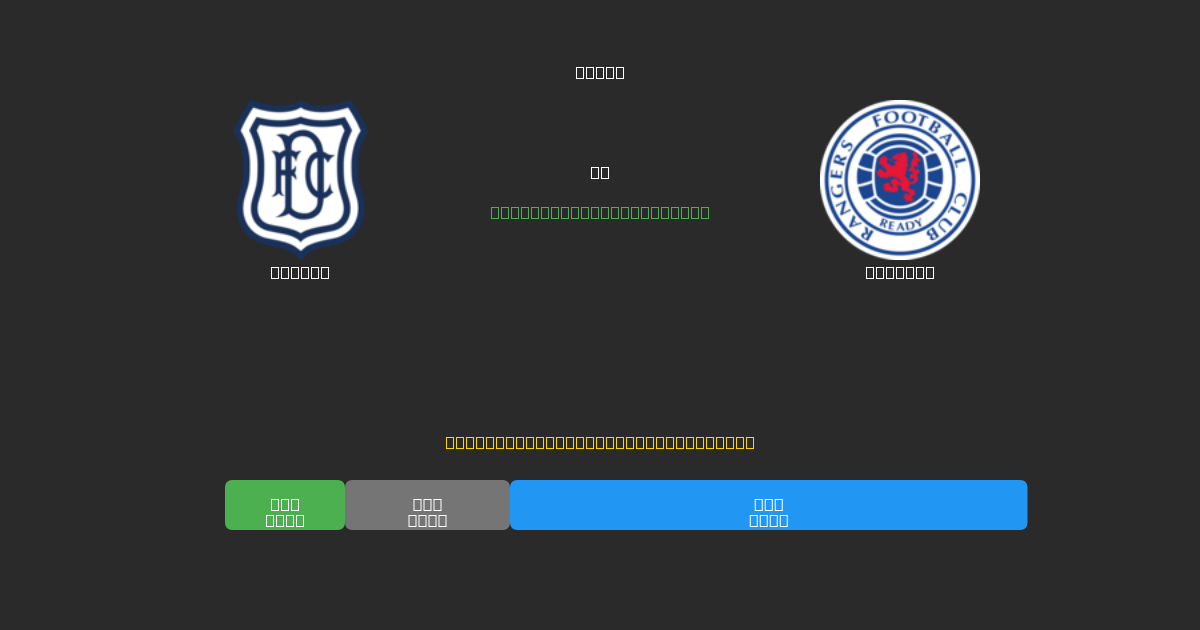 Dundee vs Rangers - Previsioni di Calcio IA Gratuite con 80%+ di Precisione