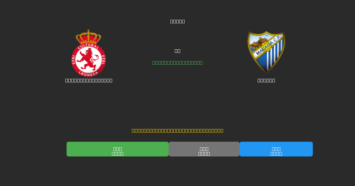 Cultural Leonesa vs Málaga - Previsioni di Calcio IA Gratuite con 80%+ di Precisione