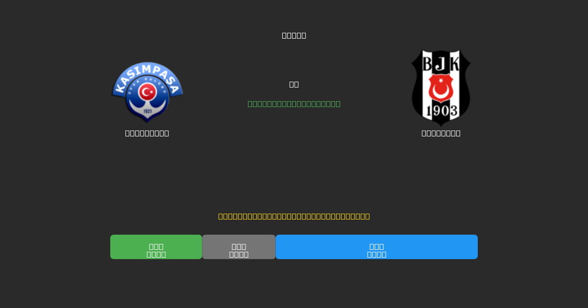 Kasımpaşa vs Beşiktaş - Previsioni di Calcio IA Gratuite con 80%+ di Precisione
