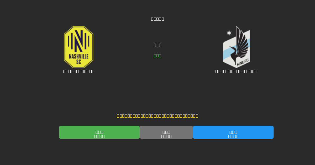Nashville SC vs Minnesota United - Previsioni di Calcio IA Gratuite con 80%+ di Precisione