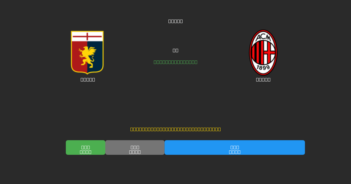 Genoa vs Milan - 80%+ дәлдігі бар тегін AI футбол болжамдары