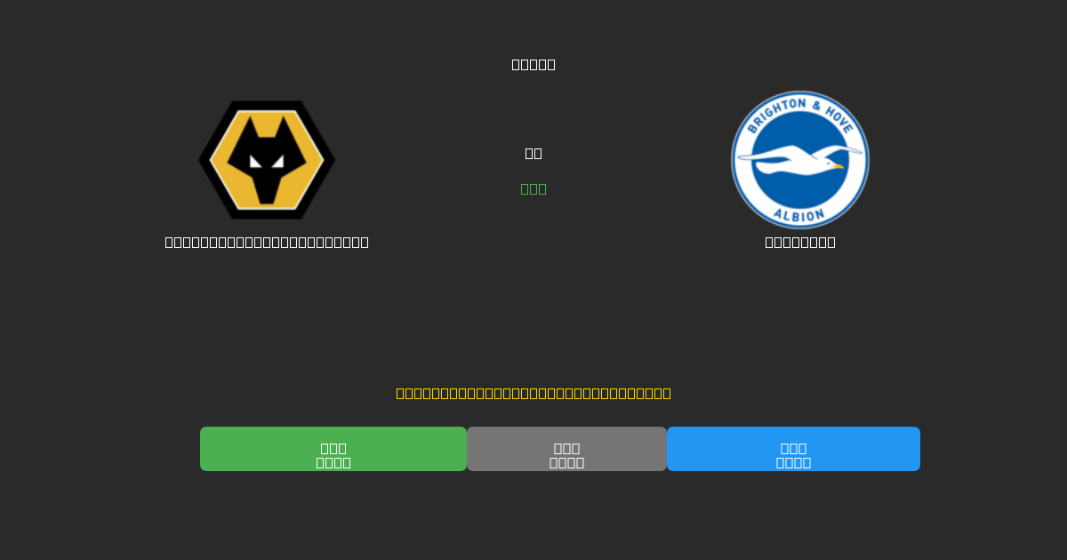 Wolverhampton Wanderers vs Brighton - 무료 AI 예측, 베팅 팁 및 배당률