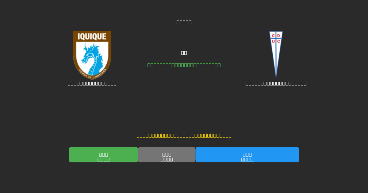 Deportes Iquique mot Universidad Católica - Gratis AI-spådommer, betting-tips og odds