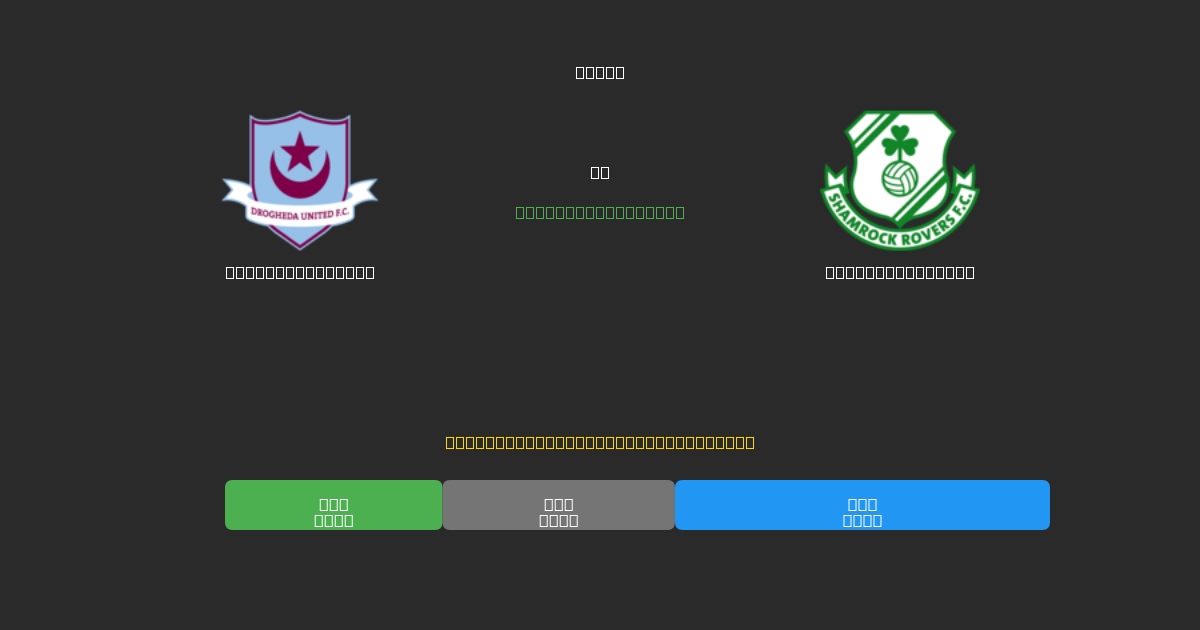 Drogheda United mot Shamrock Rovers - Gratis AI-spådommer, betting-tips og odds