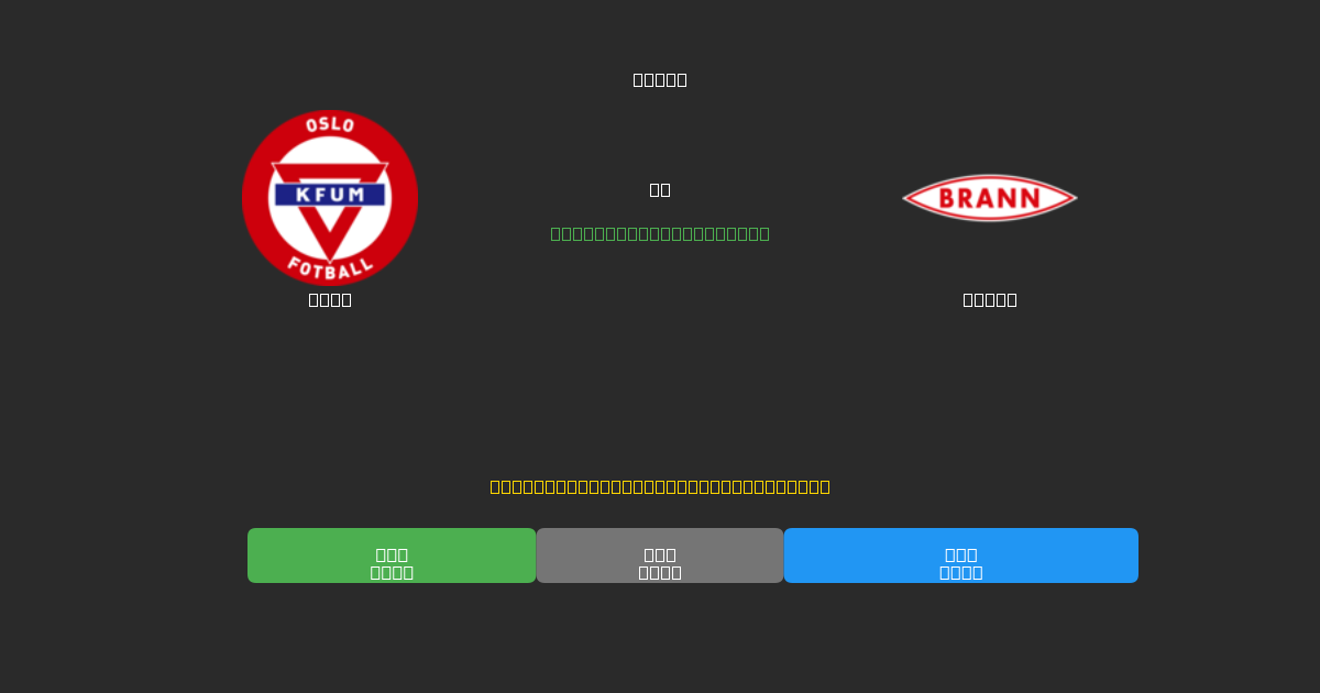 KFUM mot Brann - Gratis AI-spådommer, betting-tips og odds