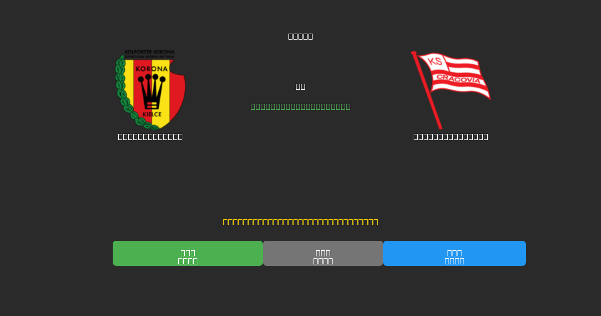 Korona Kielce mot Cracovia Kraków - Gratis AI Fotballspådommer med 80%+ Nøyaktighet