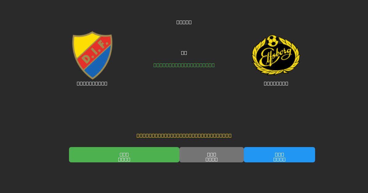Djurgården mot Elfsborg - Gratis AI-spådommer, betting-tips og odds
