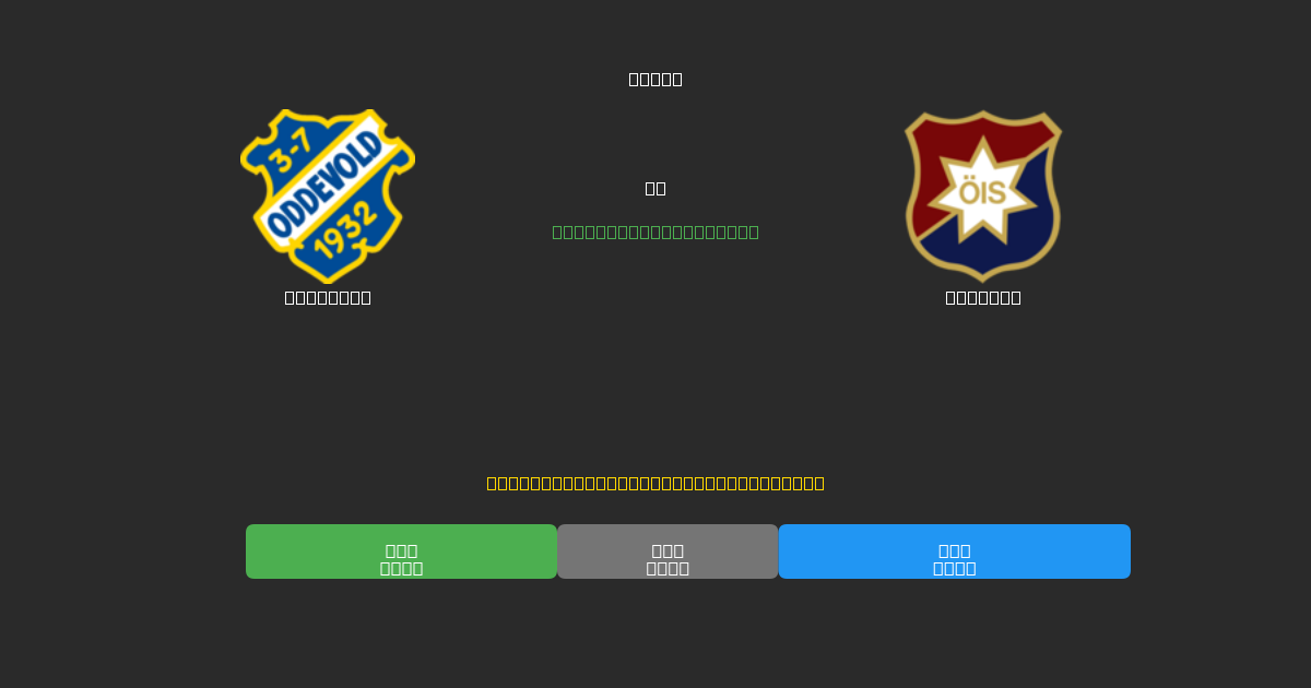 Oddevold mot Örgryte - Gratis AI-spådommer, betting-tips og odds