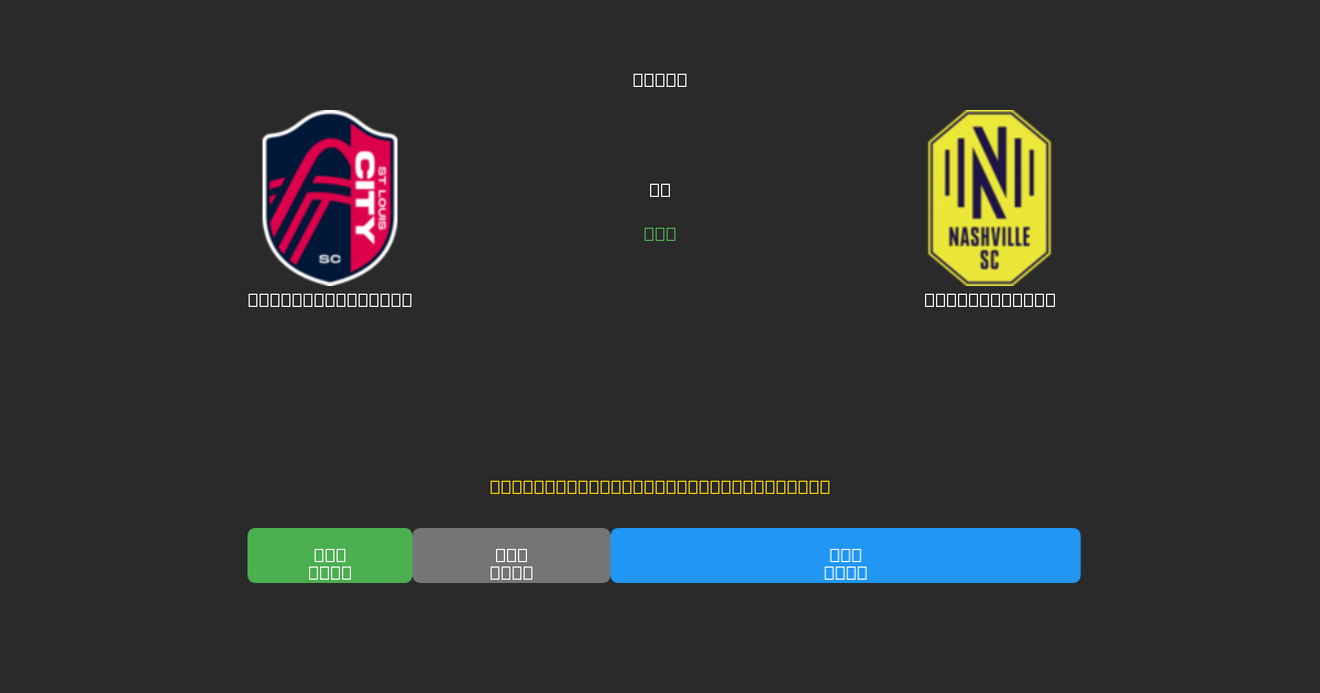 St. Louis City  mot Nashville SC - Gratis AI-spådommer, betting-tips og odds