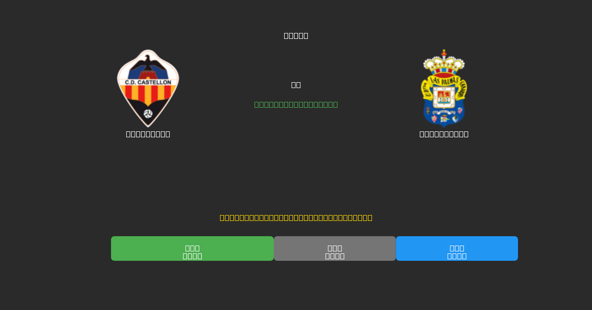 Castellón tegen Las Palmas - Gratis AI Voetbal Voorspellingen met 80%+ Nauwkeurigheid