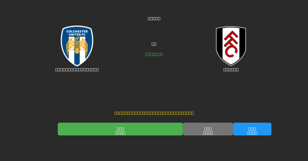 Colchester United vs Fulham - Darmowe Prognozy Piłkarskie AI z 80%+ Dokładnością
