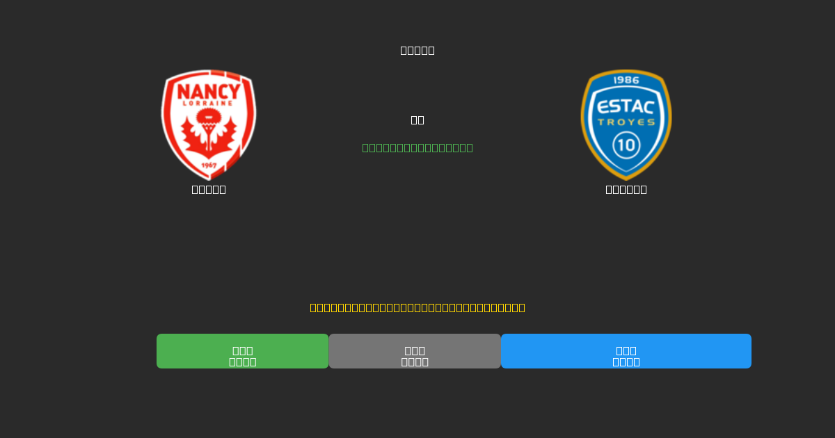 Nancy vs Troyes - Darmowe Prognozy Piłkarskie AI z 80%+ Dokładnością