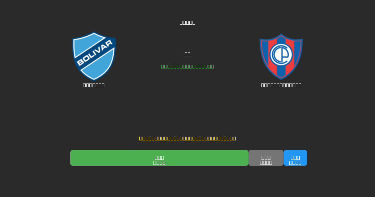 Bolívar vs Cerro Porteño - Darmowe prognozy AI, wskazówki bukmacherskie i kursy