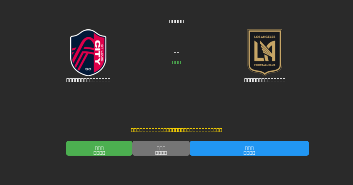 St. Louis City  vs Los Angeles FC - Darmowe prognozy AI, wskazówki bukmacherskie i kursy