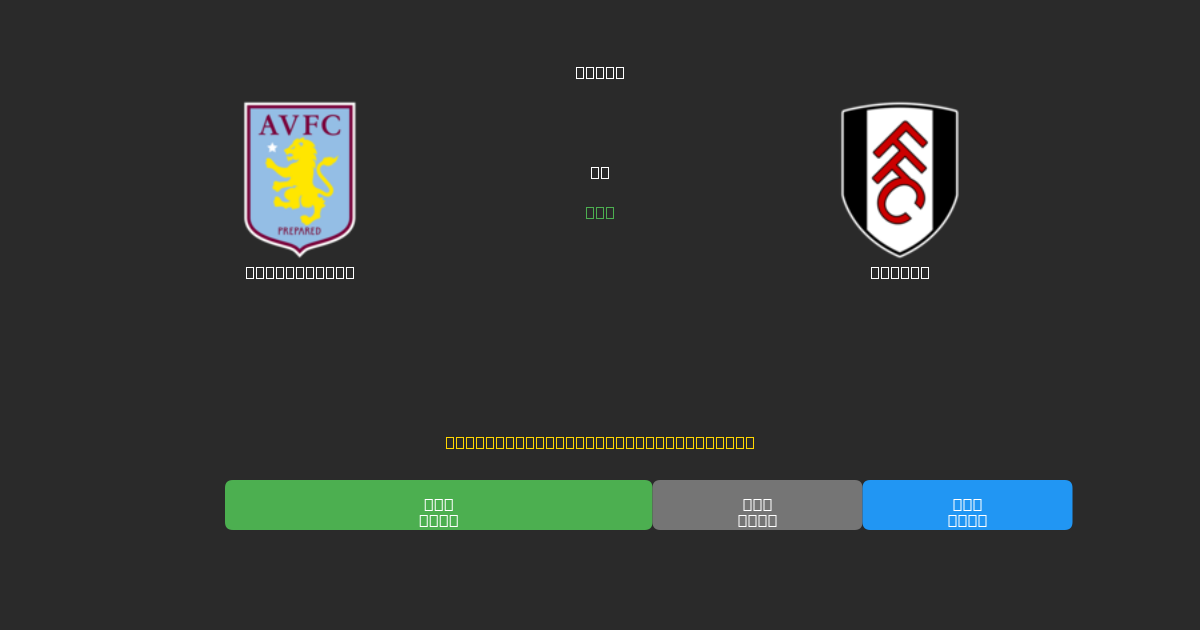 Aston Villa vs Fulham - Previsões Gratuitas de IA, Dicas de Apostas e Odds