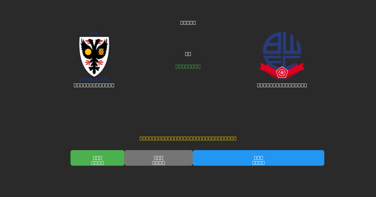 AFC Wimbledon vs Bolton Wanderers - Previsões Gratuitas de Futebol AI com 80%+ de Precisão